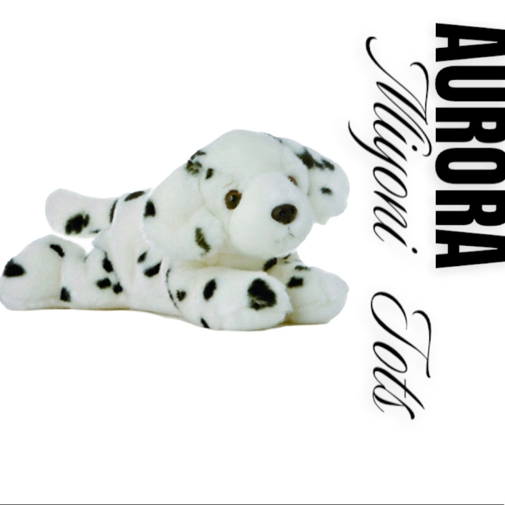 NWOT* Aurora Flopsie Domino Dalmatian soft plush - Picture 1 of 7